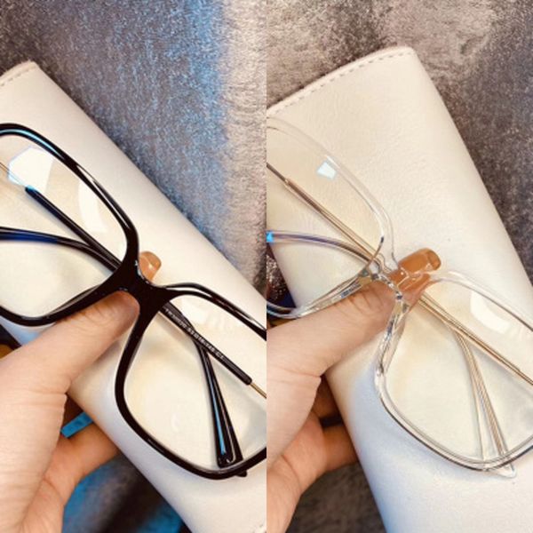 hzcms myopia women's fashionable large frame myopia glasses glasses frame transparent eyes men can be equipped with degree big face to, Silver
hzcms myopia women's fashionable large frame myopia glasses glasses frame transparent eyes men can be equipped with degree big face to, Silver