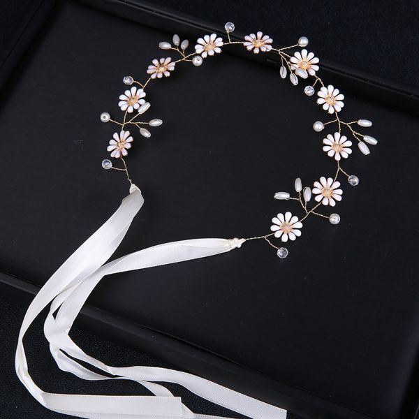 bride headwear manual pearl hair band mori concise daisy flower hair decorate wedding dress full dress girl accessories, Silver
bride headwear manual pearl hair band mori concise daisy flower hair decorate wedding dress full dress girl accessories, Silver