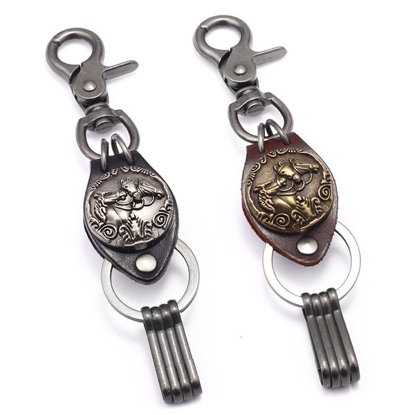 2019 new horse head key ring leather material quality alloy bronze ancient silver men and women key ring car pendant
2019 new horse head key ring leather material quality alloy bronze ancient silver men and women key ring car pendant