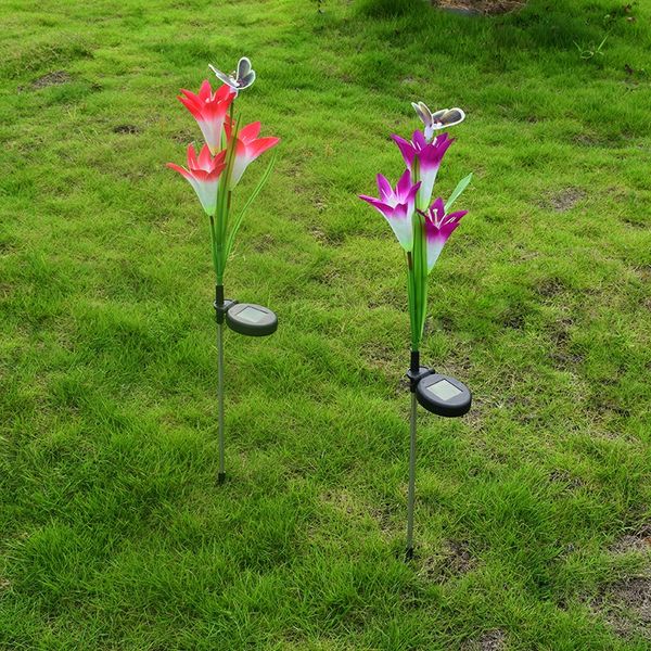 lawn decorative landscape pathway solar powered led artificial flower lamp butterfly stake light garden yard new
lawn decorative landscape pathway solar powered led artificial flower lamp butterfly stake light garden yard new