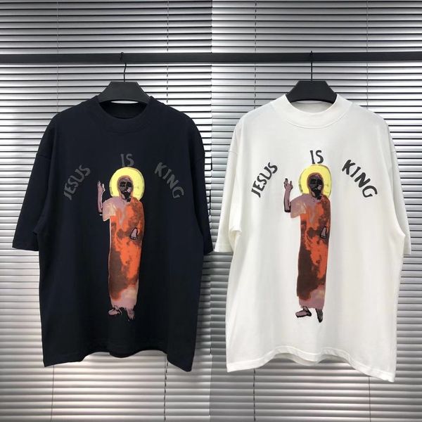 men designer t shirt cpfm jesus is king jesus fog high street with male and female couple short sleeve t-shirt streetwear tide brand us, White;black
men designer t shirt cpfm jesus is king jesus fog high street with male and female couple short sleeve t-shirt streetwear tide brand us, White;black