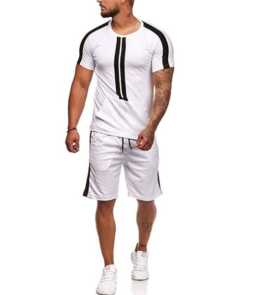 mjartoria 2019 fashion men set fashion striped sportwear mens tracksuit summer short sleeve t-shirt shorts suit, Gray
mjartoria 2019 fashion men set fashion striped sportwear mens tracksuit summer short sleeve t-shirt shorts suit, Gray