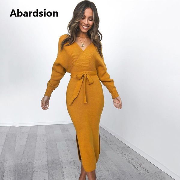 abardsion женщины вязаный свитер платье wrap belted мундир midi vestidos с длинным рукавом двойной v шеи раздельное повседневная осенние пла, Black;gray
abardsion женщины вязаный свитер платье wrap belted мундир midi vestidos с длинным рукавом двойной v шеи раздельное повседневная осенние пла, Black;gray