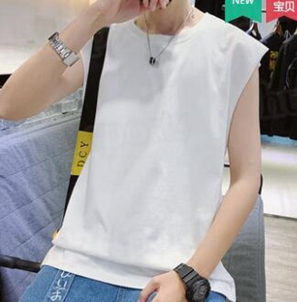 48874 6 summer sleeveless sports and fitness vests men loose t shirt cotton running vest trend clothing bottom outsidse wear comfortable 50, Black;red
48874 6 summer sleeveless sports and fitness vests men loose t shirt cotton running vest trend clothing bottom outsidse wear comfortable 50, Black;red
