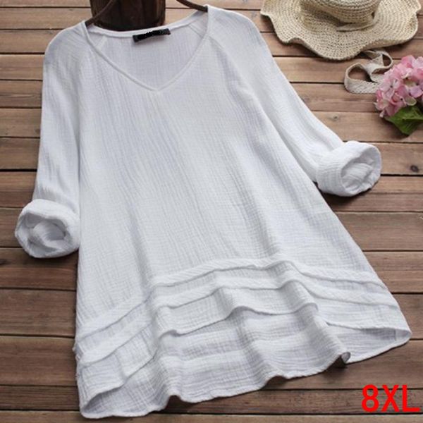 large size women's shirt cotton and linen stitching plus size 4xl 5xl 7xl 8xl summer v-neck long-sleeved loose white shirt
large size women's shirt cotton and linen stitching plus size 4xl 5xl 7xl 8xl summer v-neck long-sleeved loose white shirt