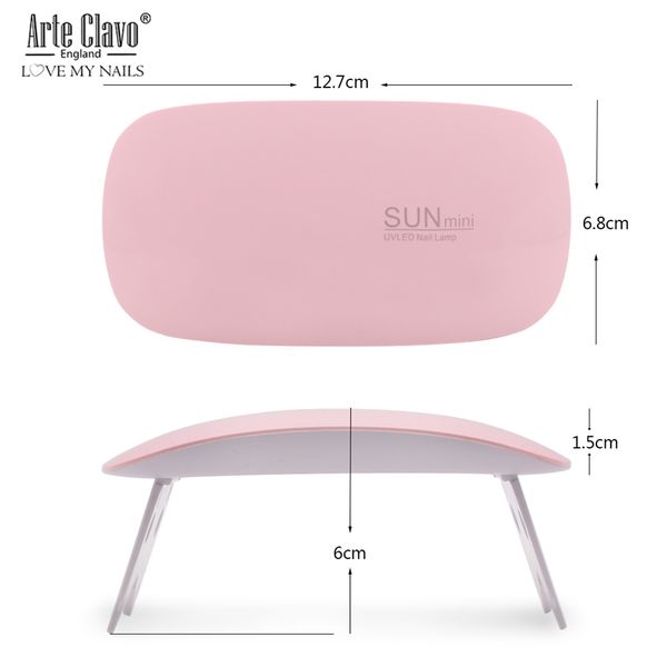 arte clavo 6w nail dryer uv led lamp micro usb gel varnish curing machine for home use nail art tools lamp for nails
arte clavo 6w nail dryer uv led lamp micro usb gel varnish curing machine for home use nail art tools lamp for nails