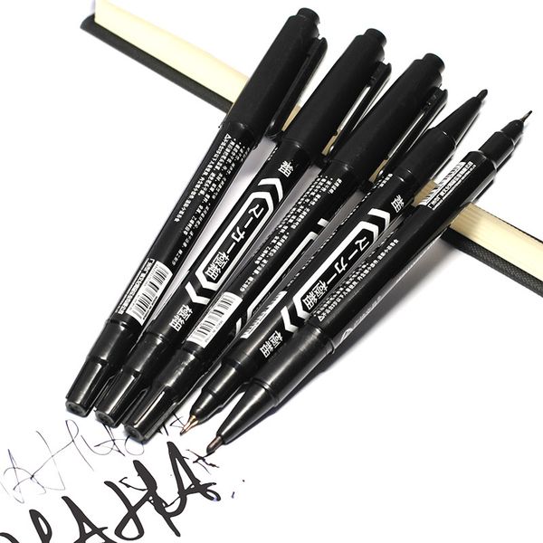 5pcs/lot wholesale twin tip permanent marker pen fine point waterproof ink thin nib crude nib black ink 0.5mm-2mm fine color, Black;red
5pcs/lot wholesale twin tip permanent marker pen fine point waterproof ink thin nib crude nib black ink 0.5mm-2mm fine color, Black;red