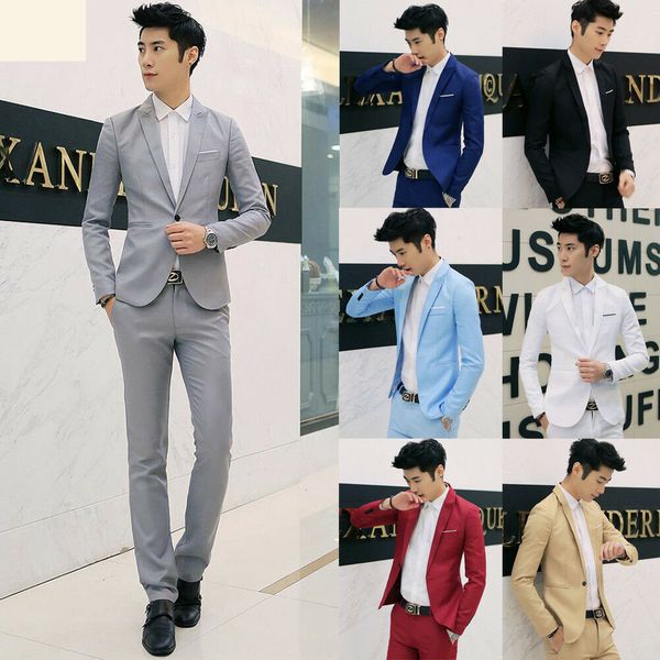 fashion men classic formal business suit blazer slim fit luxury coat jacket, White;black
fashion men classic formal business suit blazer slim fit luxury coat jacket, White;black