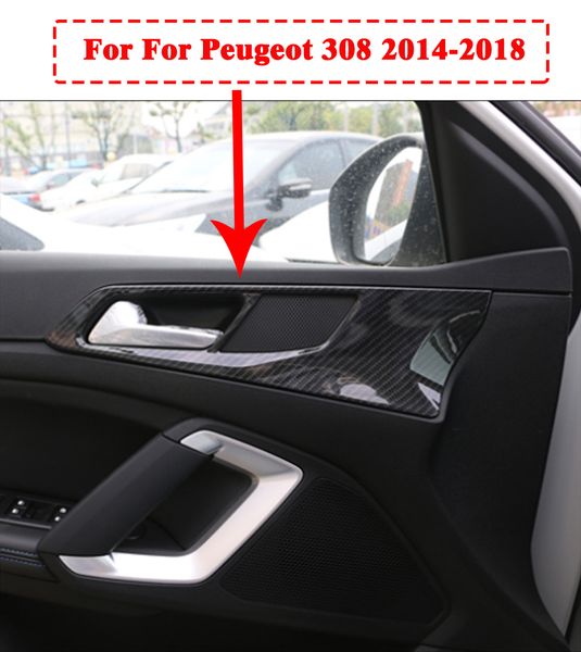 carbon fiber interior door handle frame trim for for 308 2014-2018 
carbon fiber interior door handle frame trim for for 308 2014-2018