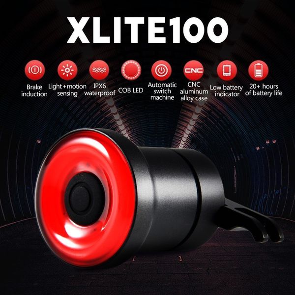 xlite100 bicycle light for bike rear light auto start/sbrake sense ipx6 waterproof led charging cycling taillight
xlite100 bicycle light for bike rear light auto start/sbrake sense ipx6 waterproof led charging cycling taillight