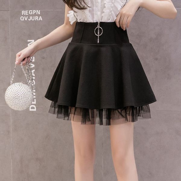 2020 new women black mini skirt korean elastic high waist skirt shorts sweet mesh lace patchwork ball gown
2020 new women black mini skirt korean elastic high waist skirt shorts sweet mesh lace patchwork ball gown