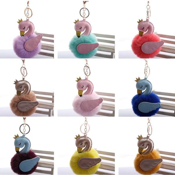 5pcs/lot fashion flamingo pompom keychain swan key chain faux rabbit fur ball girls car bag pompon key ring pom pom accessories, Slivery;golden
5pcs/lot fashion flamingo pompom keychain swan key chain faux rabbit fur ball girls car bag pompon key ring pom pom accessories, Slivery;golden