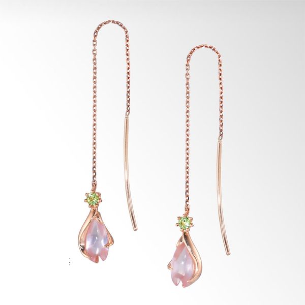 louleur 925 sterling silver natural rose quartz earrings rose gold natural pink crystal quartz drop earrings for women, Golden;silver
louleur 925 sterling silver natural rose quartz earrings rose gold natural pink crystal quartz drop earrings for women, Golden;silver