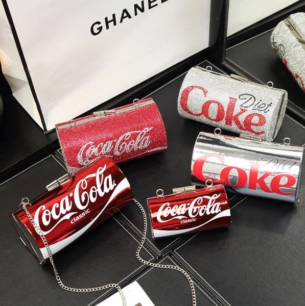 cans diamonds creative handbag women crossbody bag fashion designer cola can shape female shoudler bag ladies chic clutch purse
cans diamonds creative handbag women crossbody bag fashion designer cola can shape female shoudler bag ladies chic clutch purse