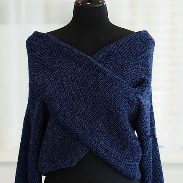 yamdi bohemian runway sweater women chic off-shoulder jumper 2020 winter solid slim v neck elegant thick knitted pullover, White;black
yamdi bohemian runway sweater women chic off-shoulder jumper 2020 winter solid slim v neck elegant thick knitted pullover, White;black