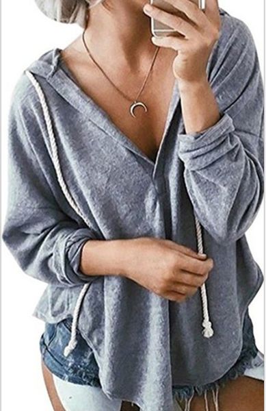 european and american women's wear, autumn winter new style long sleeved hooded sweater long sleeved t-shirt dl0057, White
european and american women's wear, autumn winter new style long sleeved hooded sweater long sleeved t-shirt dl0057, White