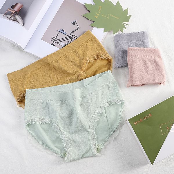women's panties 4pcs/lot graphene underwear lace seamless mid-waist girl briefs, Black;pink
women's panties 4pcs/lot graphene underwear lace seamless mid-waist girl briefs, Black;pink