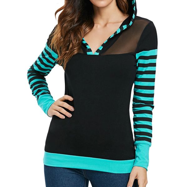 ishowtienda fashion women hoodie long sleeve striped patchwork hooded sweatshirt casual hoodie sudadera mujer hoodies, Black
ishowtienda fashion women hoodie long sleeve striped patchwork hooded sweatshirt casual hoodie sudadera mujer hoodies, Black