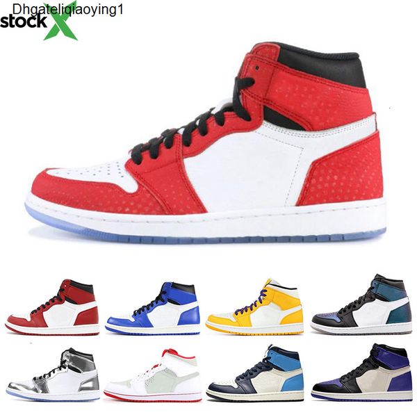 new 1s mens basketball shoes fearless unc court purple multi color chicago spiderman yellow toe twist 1 sports sneakers us 7-11, Black 
new 1s mens basketball shoes fearless unc court purple multi color chicago spiderman yellow toe twist 1 sports sneakers us 7-11, Black