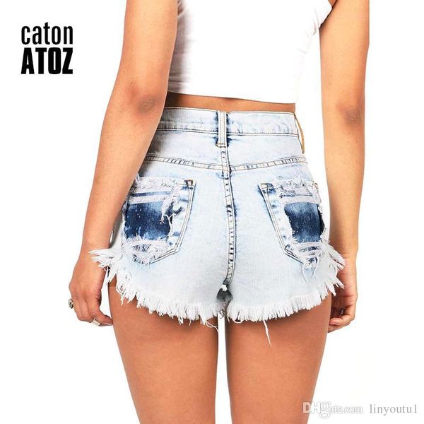 catonatoz 2063 women's distressed denim shorts fashion brand vintage tassel ripped loose high waist shorts punk short jeans, White;black
catonatoz 2063 women's distressed denim shorts fashion brand vintage tassel ripped loose high waist shorts punk short jeans, White;black