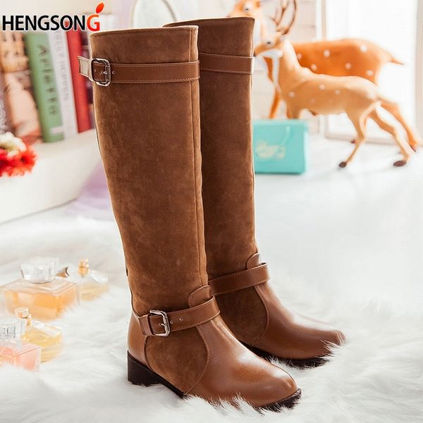 plus size 34-43 women boots spring autumn long knee boots sapatos femininos square high heels black brown shoes female
plus size 34-43 women boots spring autumn long knee boots sapatos femininos square high heels black brown shoes female