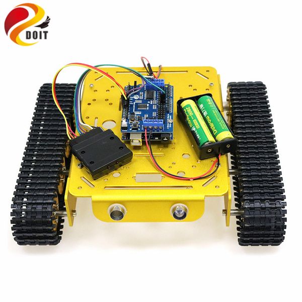 ps2 joystick control smart robot tank chassis with dual dc 9v motor+arduino board+motor driver board for diy project t200
ps2 joystick control smart robot tank chassis with dual dc 9v motor+arduino board+motor driver board for diy project t200