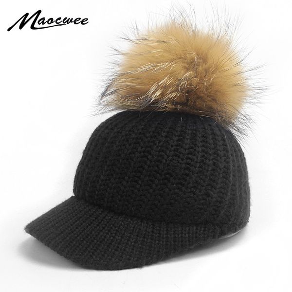 autumn winter baseball caps for women girl real raccoon fur pom poms knitted hat casual solid color bone feminino bone snapback, Blue;gray
autumn winter baseball caps for women girl real raccoon fur pom poms knitted hat casual solid color bone feminino bone snapback, Blue;gray