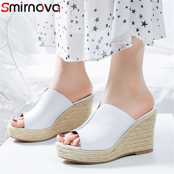 smirnova 2020 genuine leather shoes women sandals solid color summer casual shoes wedges platform sandals woman black
smirnova 2020 genuine leather shoes women sandals solid color summer casual shoes wedges platform sandals woman black