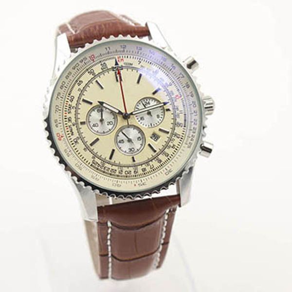 exquisite navitimer men watches 46mm outdoor quartz wristwatches white dial br 1884 chronometer brown leather band mens watch, Slivery;brown
exquisite navitimer men watches 46mm outdoor quartz wristwatches white dial br 1884 chronometer brown leather band mens watch, Slivery;brown