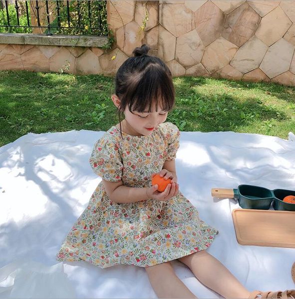 2020 wholesale girls printed dress summer fashion cotton girls dresses 2-7 years ho879, Red;yellow
2020 wholesale girls printed dress summer fashion cotton girls dresses 2-7 years ho879, Red;yellow