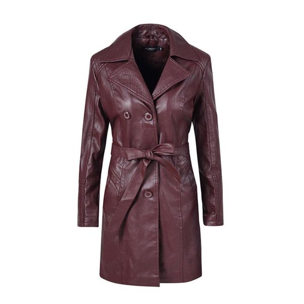 2019 new women's jacket women's pu leather long female leather jacket motorcycle clothing with windbreaker r1393, Black
2019 new women's jacket women's pu leather long female leather jacket motorcycle clothing with windbreaker r1393, Black