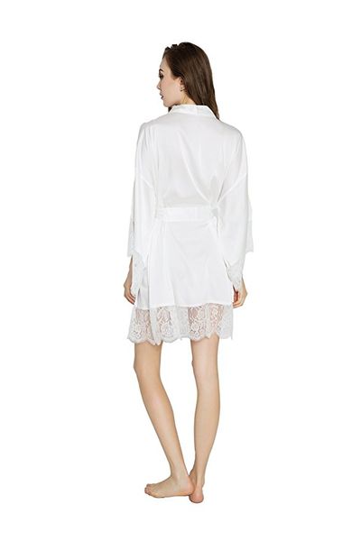 wedding dressing gown women short satin bride robe lace silk kimono bathrobe summer bridesmaid nightwear plus size peignoir, Black;red
wedding dressing gown women short satin bride robe lace silk kimono bathrobe summer bridesmaid nightwear plus size peignoir, Black;red