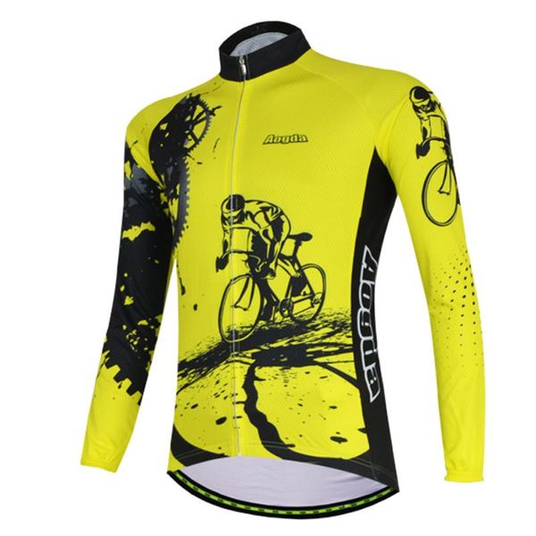 aogda mens cycling jersey yellow breathable bicycle jersey summer long sleeve mtb shirt quick dry ropa, Black;red
aogda mens cycling jersey yellow breathable bicycle jersey summer long sleeve mtb shirt quick dry ropa, Black;red