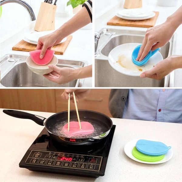 dish wash kitchen tool silicone brush clean bowl brushes multipurpose antibacterial silicone smart sponge cleaning 
dish wash kitchen tool silicone brush clean bowl brushes multipurpose antibacterial silicone smart sponge cleaning