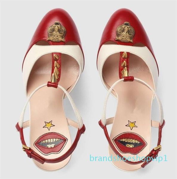 new european american fashion buckle 16cm high heel 6cm platform color rivet red lips high-heeled sandals, Black
new european american fashion buckle 16cm high heel 6cm platform color rivet red lips high-heeled sandals, Black