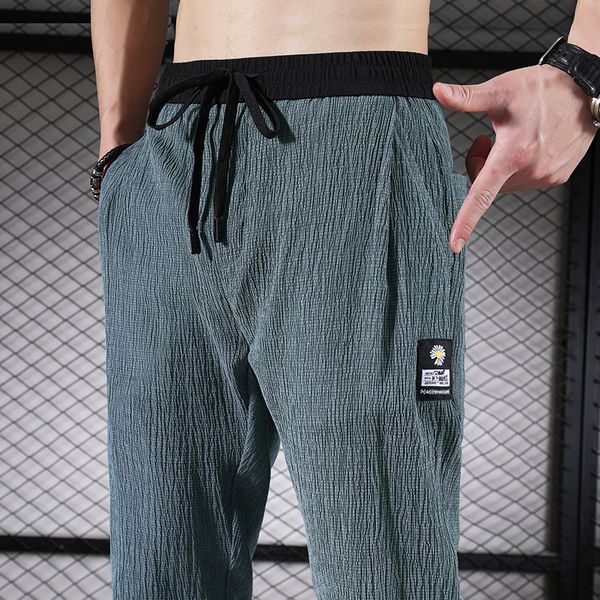 men's pants spring summer flower viscose fiber ultra-thin casual cotton and linen loose tight feet harlan trousers, Black
men's pants spring summer flower viscose fiber ultra-thin casual cotton and linen loose tight feet harlan trousers, Black