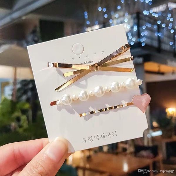 2019 fashion simple 3pcs pearl hairpin pink small clip tiara hairpin cute ins side bb clip hair jewelry, Golden;silver
2019 fashion simple 3pcs pearl hairpin pink small clip tiara hairpin cute ins side bb clip hair jewelry, Golden;silver