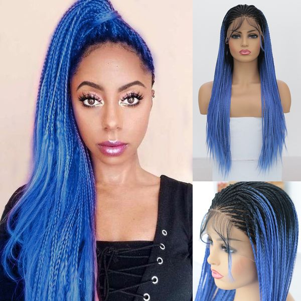 charisma braided wigs for women heat resistant hair syntheic lace front wig with baby hair ombre blue wig box braids red wigs, Black
charisma braided wigs for women heat resistant hair syntheic lace front wig with baby hair ombre blue wig box braids red wigs, Black