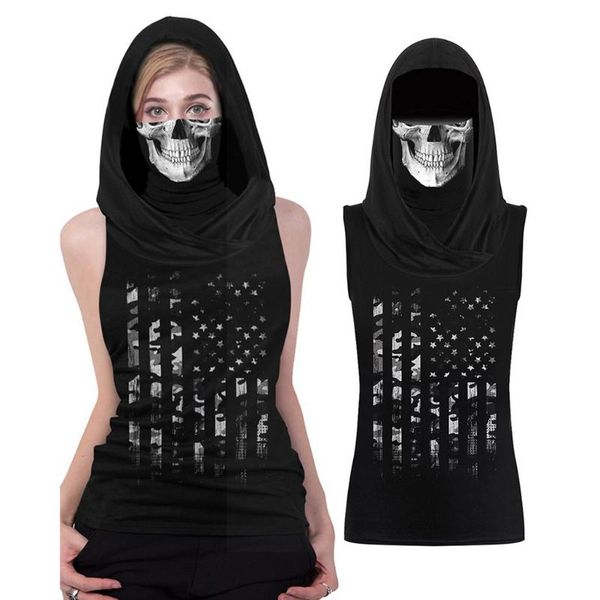 womail 2020 summer women shirt fashion harajuku skull&flag printed hooded vest camis with ear loop face bandana loose tank top, White
womail 2020 summer women shirt fashion harajuku skull&flag printed hooded vest camis with ear loop face bandana loose tank top, White
