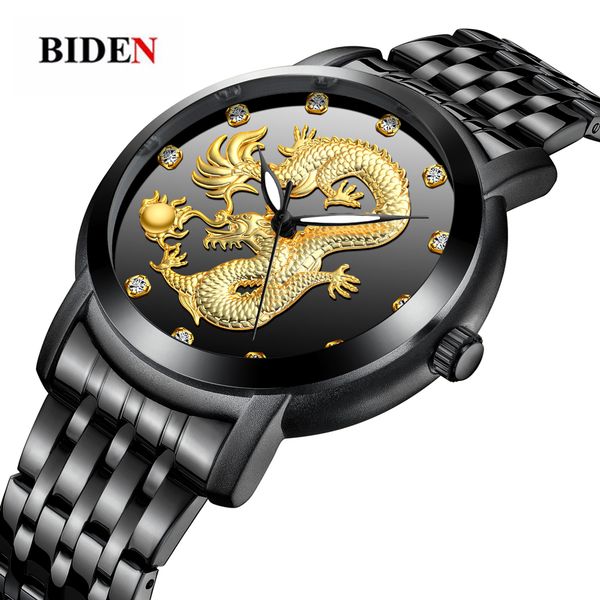 men watch black gold dragon sculpture quartz watch male waterproof wristwatch clock relogio masculino 2018 box, Slivery;brown
men watch black gold dragon sculpture quartz watch male waterproof wristwatch clock relogio masculino 2018 box, Slivery;brown