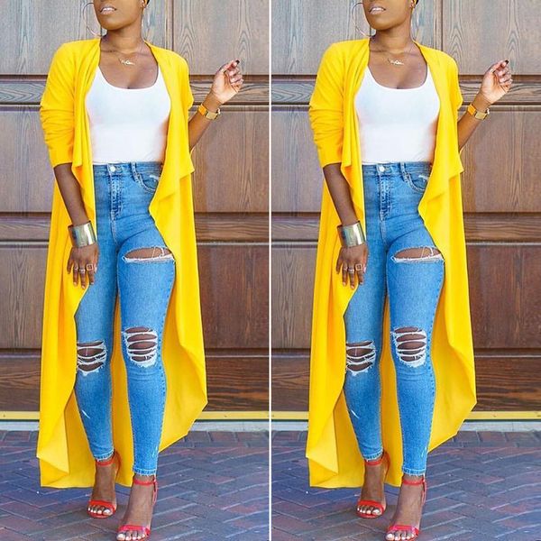 new casual women long sleeve cardigan thin coat outwear blouse yellow, Tan;black
new casual women long sleeve cardigan thin coat outwear blouse yellow, Tan;black