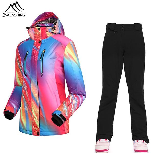 saenshing waterproof snowboard suit skiing jacket + pants winter thermal thicken snow sportswear breathable outdoor ski suits
saenshing waterproof snowboard suit skiing jacket + pants winter thermal thicken snow sportswear breathable outdoor ski suits