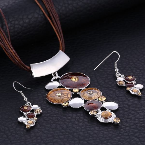 Fashion Silver Jewelry Sets For Women Artifical Stone Enamel Necklace Earrings Sets Statement Necklace Gem Jewelry Set
Fashion Silver Jewelry Sets For Women Artifical Stone Enamel Necklace Earrings Sets Statement Necklace Gem Jewelry Set