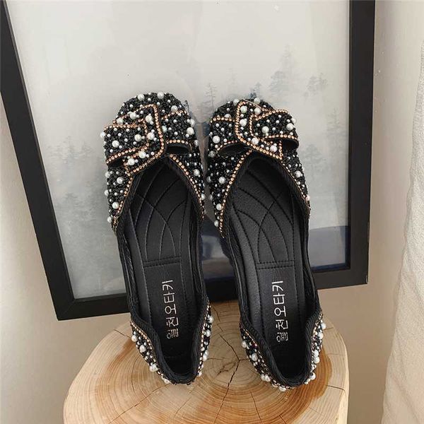 2020 women flat shoes fashion rhinestone flat ballet bow-knot slip on ladies lazy loafers casual shoes, Black
2020 women flat shoes fashion rhinestone flat ballet bow-knot slip on ladies lazy loafers casual shoes, Black