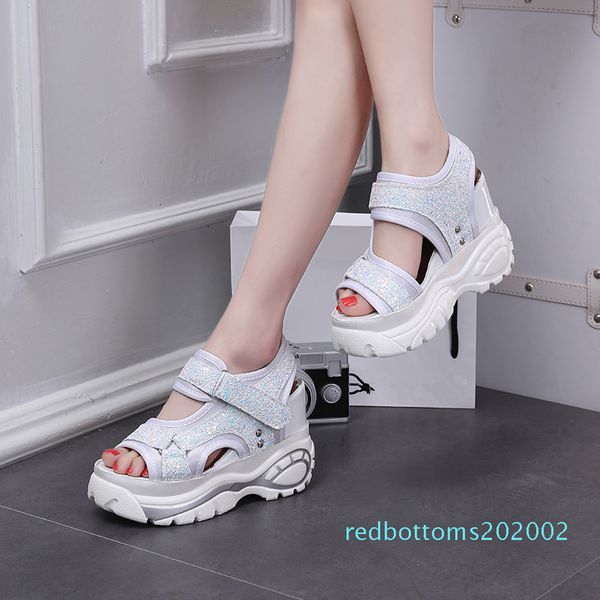 2019 women fish mouth platform high heels wedge gladiator sandals fashion glitter summer shoes woman black white zapatos mujer r02
2019 women fish mouth platform high heels wedge gladiator sandals fashion glitter summer shoes woman black white zapatos mujer r02
