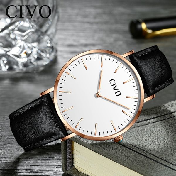 civo brand mens watches relogio masculino waterproof analogue quartz wrist watch for men horloges mannen montre homme, Slivery;brown
civo brand mens watches relogio masculino waterproof analogue quartz wrist watch for men horloges mannen montre homme, Slivery;brown