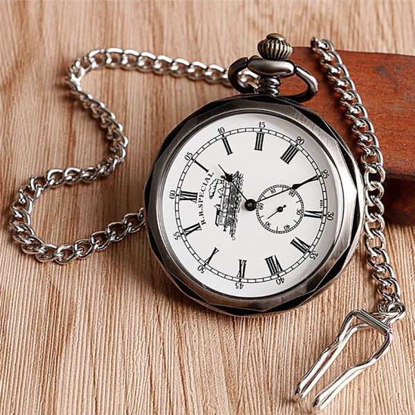 retro bronze open face roman numerals railway design mechanical hand winding pocket watches for men women skeleton pendant chain us stock, Slivery;golden
retro bronze open face roman numerals railway design mechanical hand winding pocket watches for men women skeleton pendant chain us stock, Slivery;golden