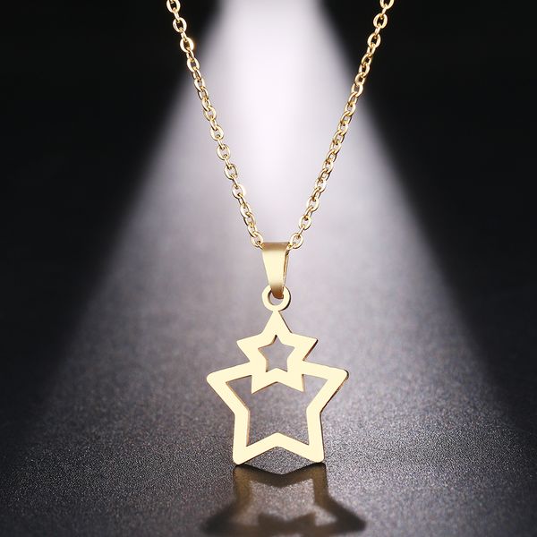 dotifi stainless steel necklace for women connecting five-pointed stars gold and silver color pendant necklace engagement jewel
dotifi stainless steel necklace for women connecting five-pointed stars gold and silver color pendant necklace engagement jewel