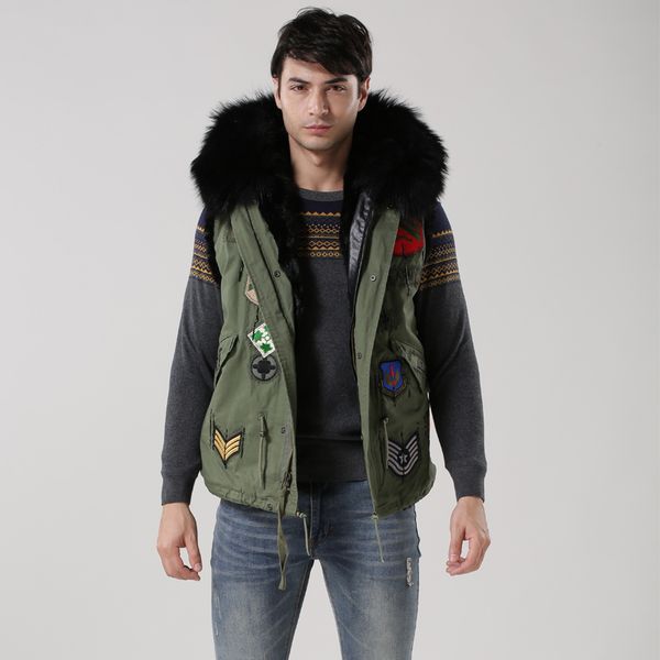 2017mens winter jacket for black hood,waistcoat for army green mens parka,black fur inside mens winter wear, Black;white
2017mens winter jacket for black hood,waistcoat for army green mens parka,black fur inside mens winter wear, Black;white