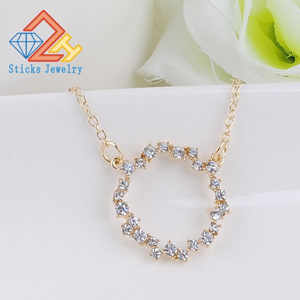 crystal round small pendant necklace gold colors bijoux collier elegant women jewelry gifts dropshipping, Silver
crystal round small pendant necklace gold colors bijoux collier elegant women jewelry gifts dropshipping, Silver